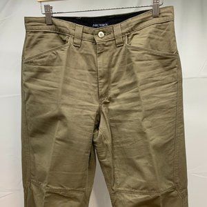 ARCTERYX Gamut Tan Canvas Cotton Climbing Hiking Pants